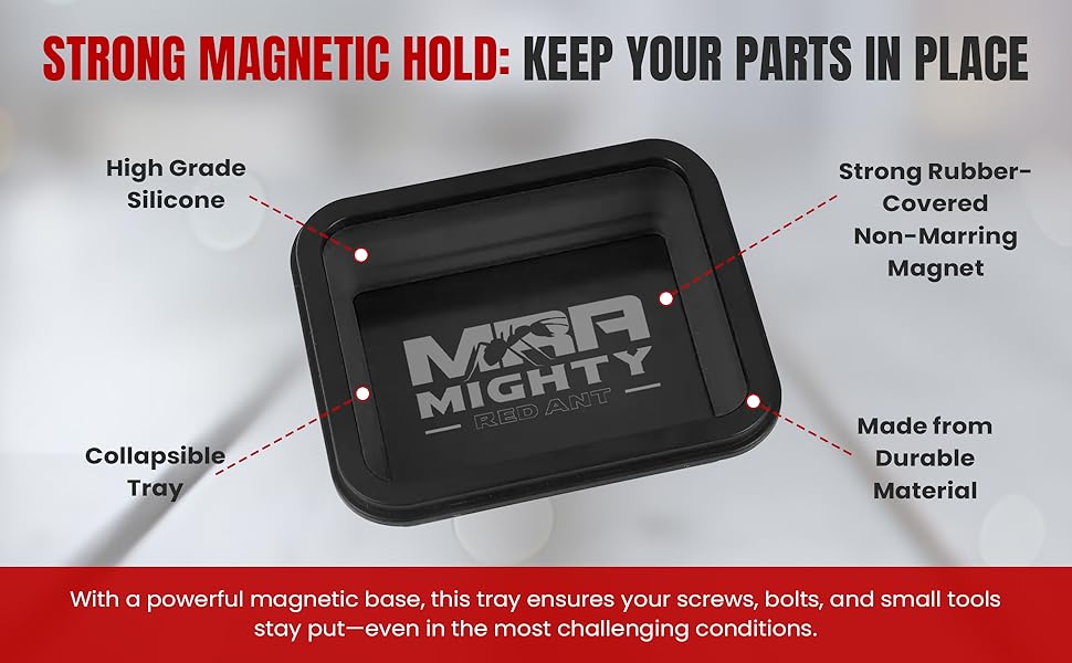 Tool roll bag for mechanics,Durable tool organizer bag,Compact tool roll storage,Magnetic parts tray,Magnetic tray for screws and bolts,Magnetic tray for screws and bolts,Heavy-duty tool roll bag,Small parts magnetic organizer,Tool roll with compartments,Magnetic tray for workshop use