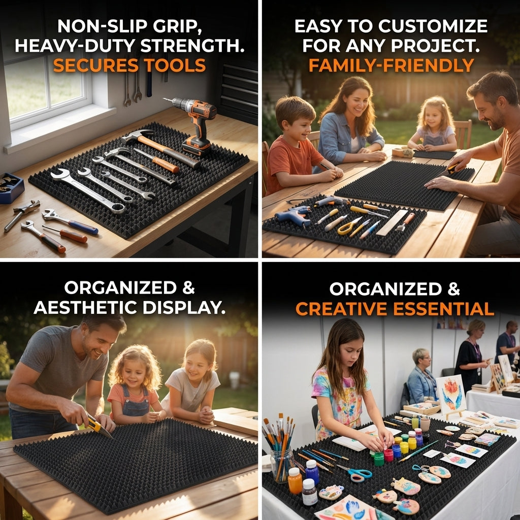 Universal Non-Slip Toolbox Foam Inserts (4-Pack)