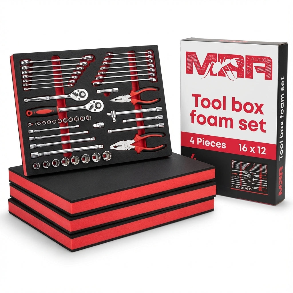 Custom-Fit Tool Box Shadow Foam Inserts (4-Pack)
