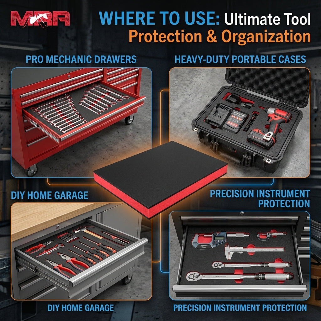 Custom-Fit Tool Box Shadow Foam Inserts (4-Pack)